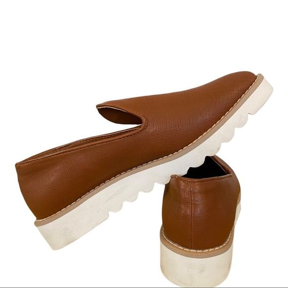 Kenneth Cole Reaction camel cognac loafers flat shoes SIZE 9 NWT - Picture 4 of 8